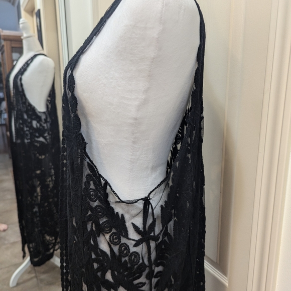 Black crochet duster - Picture 5 of 6